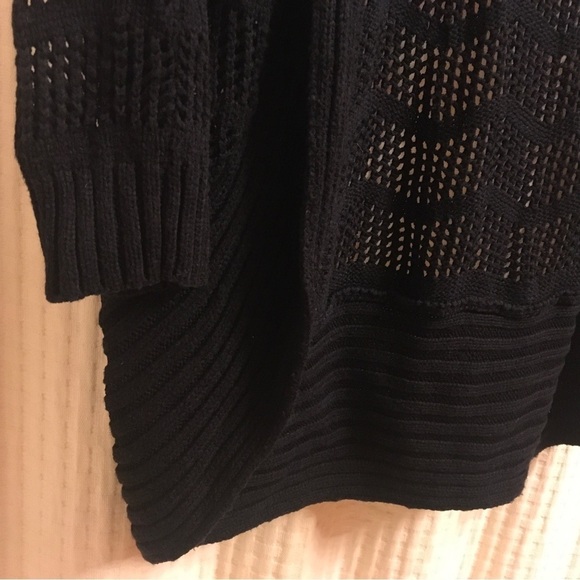 Candies Sweater women’s size xs junior black longer sweater see thru - Picture 5 of 15